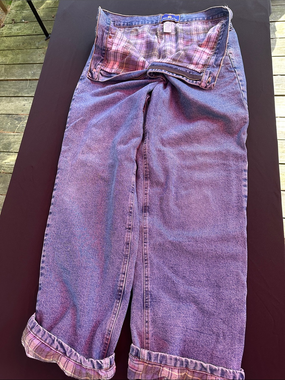 Men’s Boyfriend Straight-Leg Jeans in Purple - Unbranded